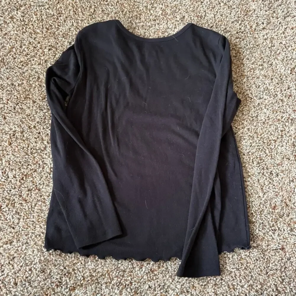 Lot of Two Long Sleeve T-Shirts Girls sz 8 Justice Jumping Bean